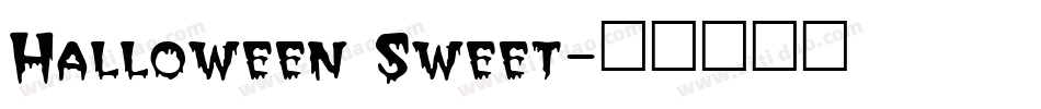 Halloween Sweet字体转换